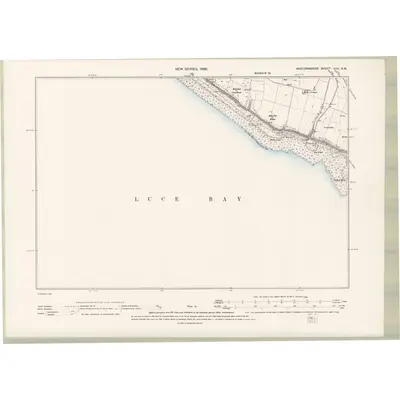 1894 Map of Wigtownshire Sheet XXX.NW, 1896 Print