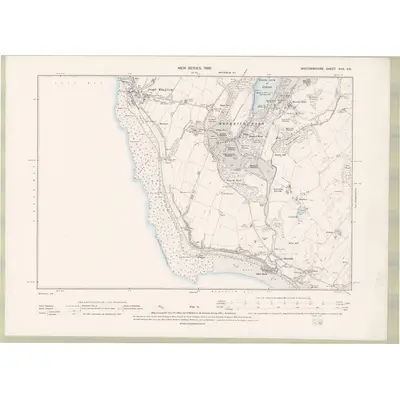 1894 Map of Wigtownshire Sheet XXX.SE, 1896 Print