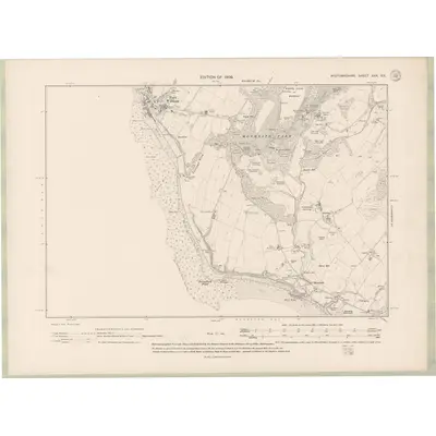 1906 Map of Wigtownshire Sheet XXX.SE, 1909 Print