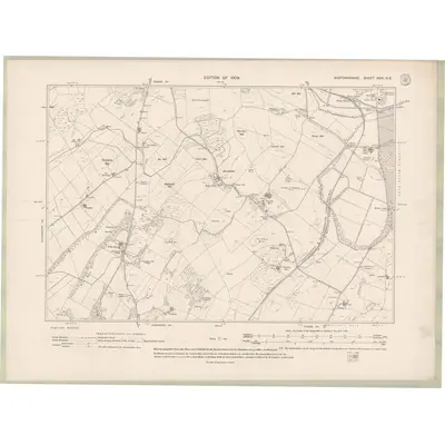 1907 Map of Wigtownshire Sheet XXXI.NE, 1909 Print