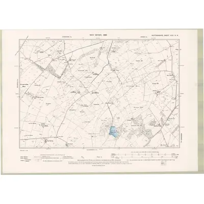 1894 Map of Wigtownshire Sheet XXXI.NW, 1896 Print