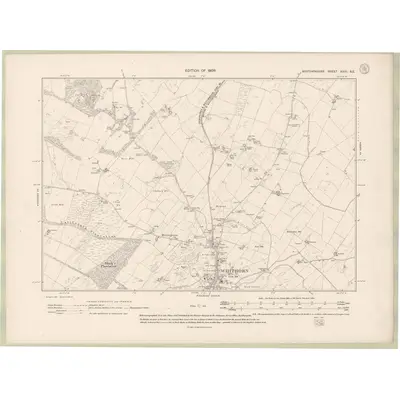 1907 Map of Wigtownshire Sheet XXXI.SE, 1909 Print