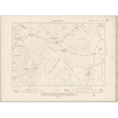 1907 Map of Wigtownshire Sheet XXXI.SW, 1909 Print