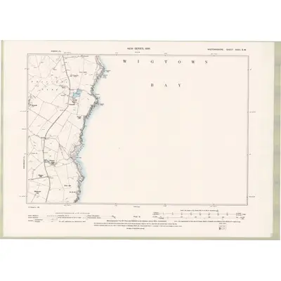 1894 Map of Wigtownshire Sheet XXXII.SW, 1896 Print