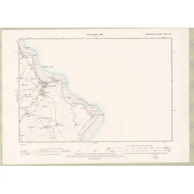 1894 Map of Wigtownshire Sheet XXXIII.SE, 1896 Print