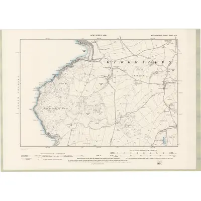 1894 Map of Wigtownshire Sheet XXXIII.SW, 1896 Print