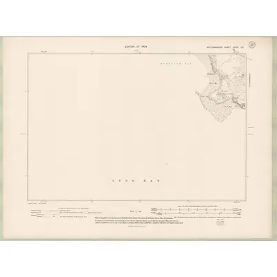 1906 Map of Wigtownshire Sheet XXXIV.NE, 1909 Print