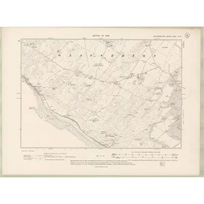 1906 Map of Wigtownshire Sheet XXXV.NW, 1909 Print