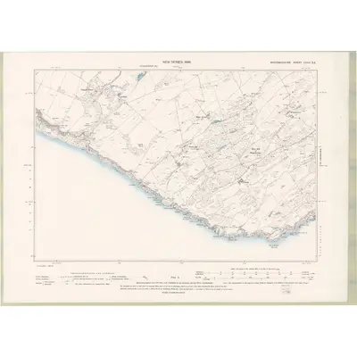 1895 Map of Wigtownshire Sheet XXXV.SE, 1896 Print