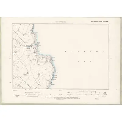 1894 Map of Wigtownshire Sheet XXXVI.NW, 1896 Print