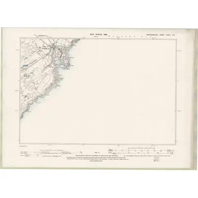 1895 Map of Wigtownshire Sheet XXXVI.SW, 1896 Print