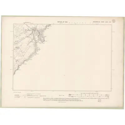 1906 Map of Wigtownshire Sheet XXXVI.SW, 1909 Print