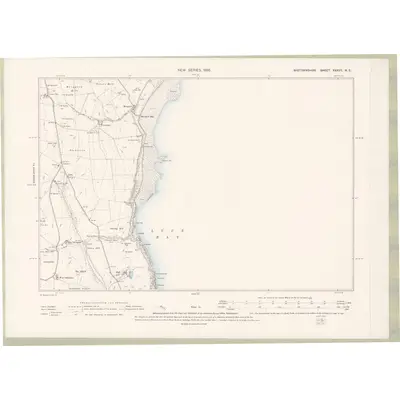 1894 Map of Wigtownshire Sheet XXXVII.NE, 1896 Print