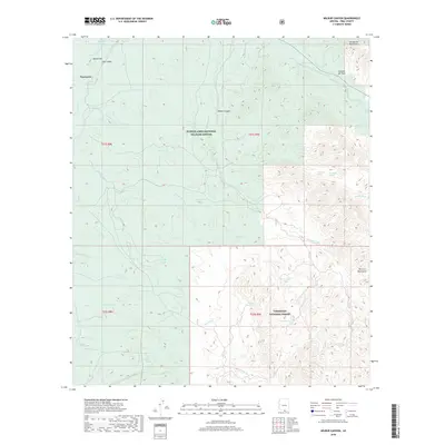 2018 Map of Wilbur Canyon, 2018 Print
