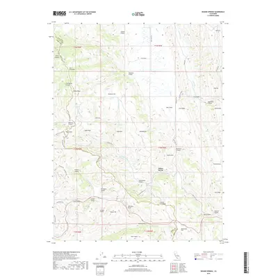 2018 Map of Wilbur Springs, 2018 Print