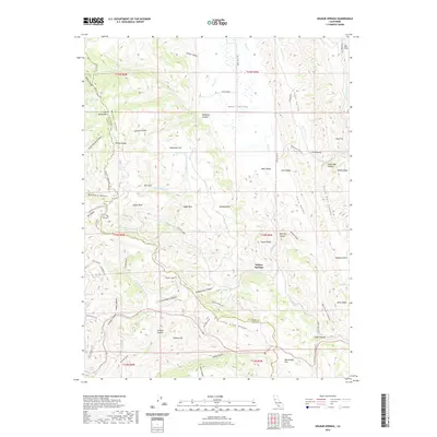 2022 Map of Wilbur Springs, 2022 Print