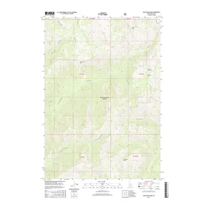 2017 Map of Wild Buck Peak, 2017 Print