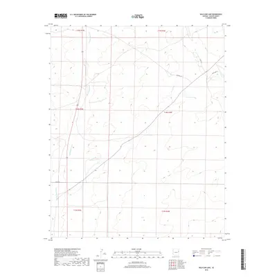 2018 Map of Wild Cow Lake, 2018 Print
