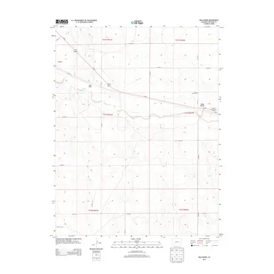 2013 Map of Wild Horse, 2013 Print