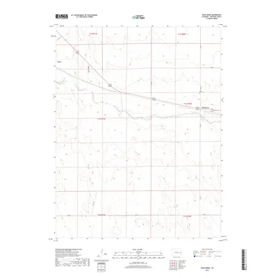 2019 Map of Wild Horse, 2019 Print