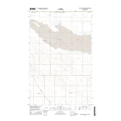 2017 Map of Wild Horse Lake West, 2017 Print