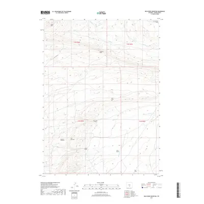 2017 Map of Wild Horse Mountain, 2017 Print