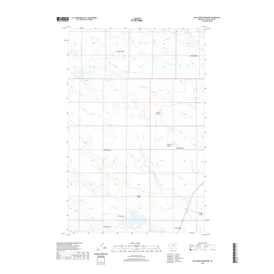 2020 Map of Wild Horse Reservoir, 2020 Print
