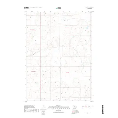 2017 Map of Wild Mare Lake, 2017 Print