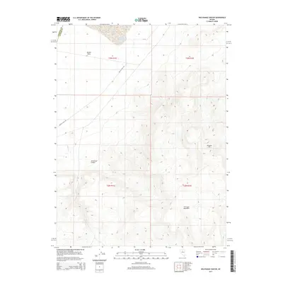 2014 Map of Wild Range Canyon, 2014 Print