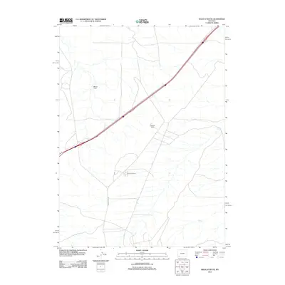 2012 Map of Wildcat Butte, 2012 Print