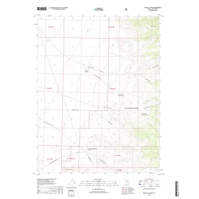2018 Map of Wildcat Canyon, 2018 Print