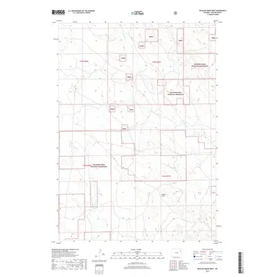 2017 Map of Wildlife Draw West, 2017 Print