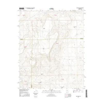 2017 Map of Wiley Mesa, 2017 Print