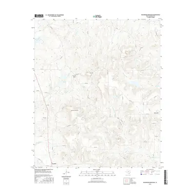 2016 Map of Wilkerson Mountain, 2016 Print