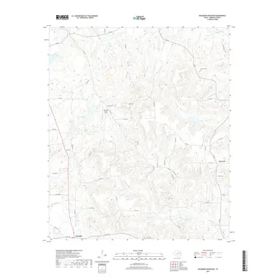 2019 Map of Wilkerson Mountain, 2019 Print