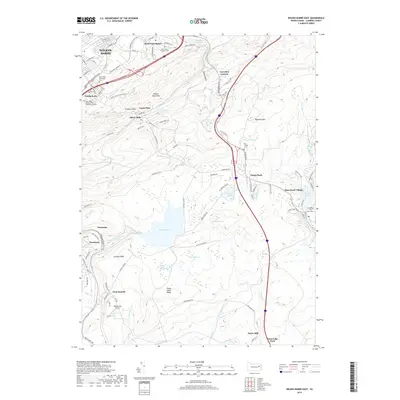 2019 Map of Wilkes-Barre East, 2019 Print