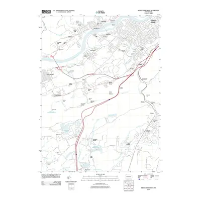 2010 Map of Wilkes-Barre West, 2010 Print