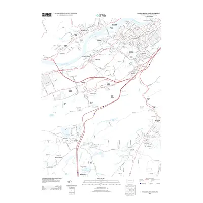 2013 Map of Wilkes-Barre West, 2013 Print