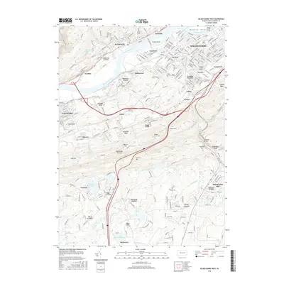 2016 Map of Wilkes-Barre West, 2016 Print