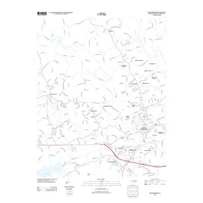 2013 Map of Wilkesboro, 2013 Print