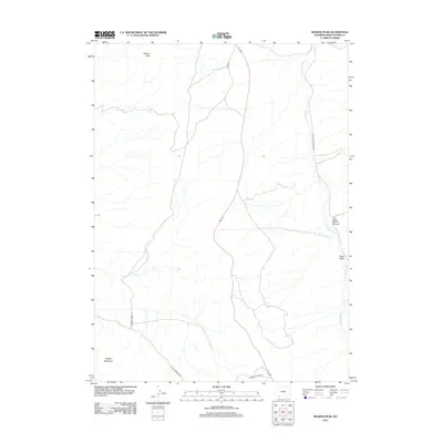 2012 Map of Wilkins Peak, 2012 Print