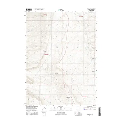 2015 Map of Wilkins Peak, 2015 Print