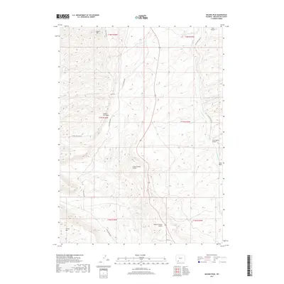 2017 Map of Wilkins Peak, 2017 Print