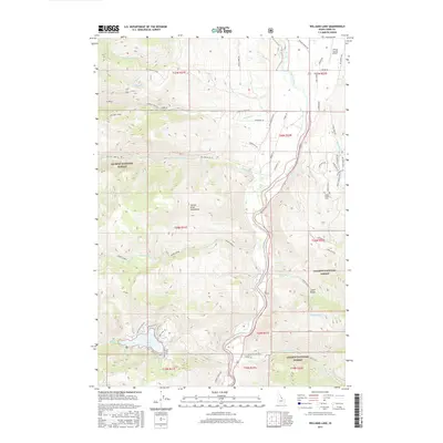 2017 Map of Williams Lake, 2017 Print