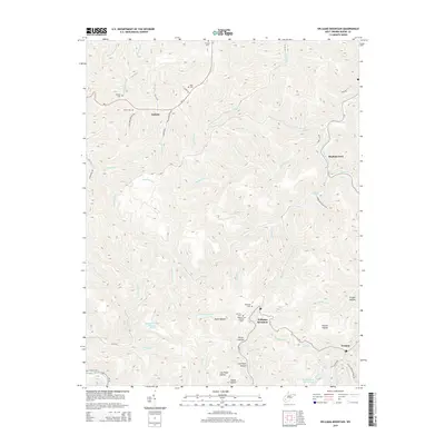 2014 Map of Williams Mountain, 2014 Print