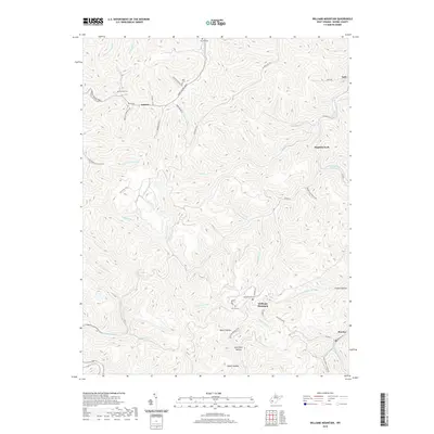 2019 Map of Williams Mountain, 2019 Print