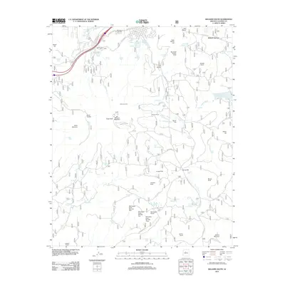 2012 Map of Williams South, 2012 Print
