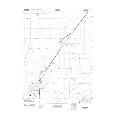 2012 Map of Williamsville, 2012 Print