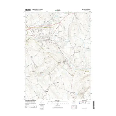 2015 Map of Willimantic, 2015 Print