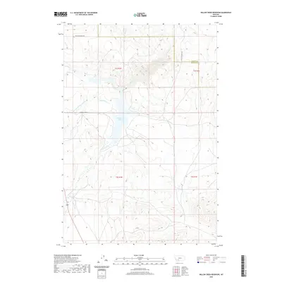 2020 Map of Willow Creek Reservoir, 2020 Print
